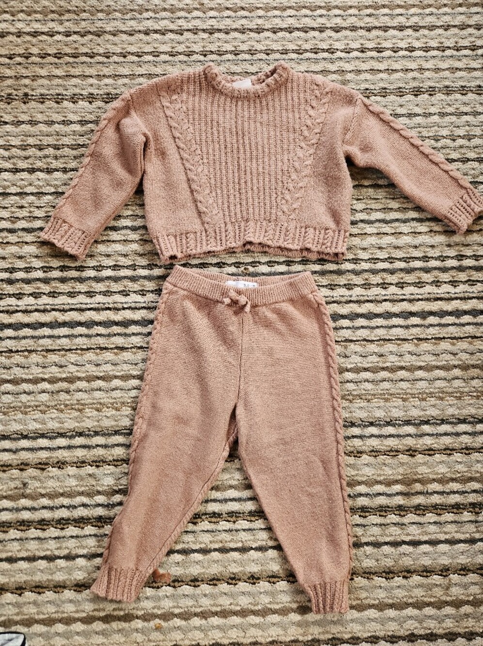 Zara Cable Knit Sweater Set